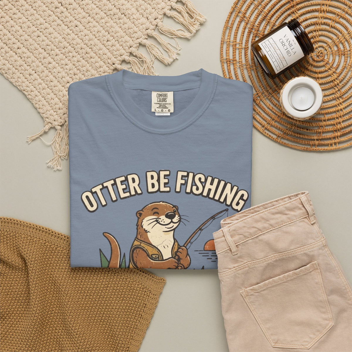 Otter Be Fishing T-Shirt — Cute Fishing Otter Graphic Tee