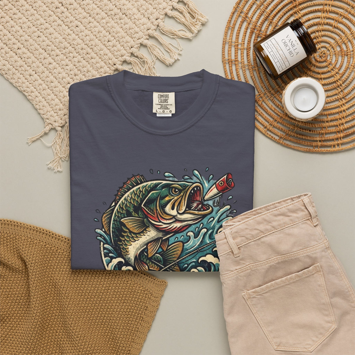 Fishing Bass T-Shirt — Largemouth Bass Graphic Tee
