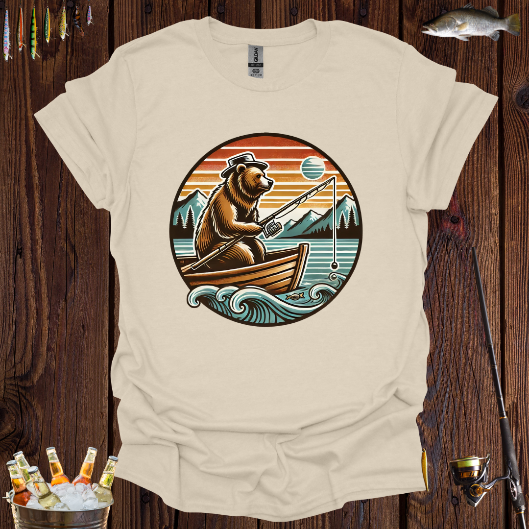 Grizzy Bear Fishing T-Shirt