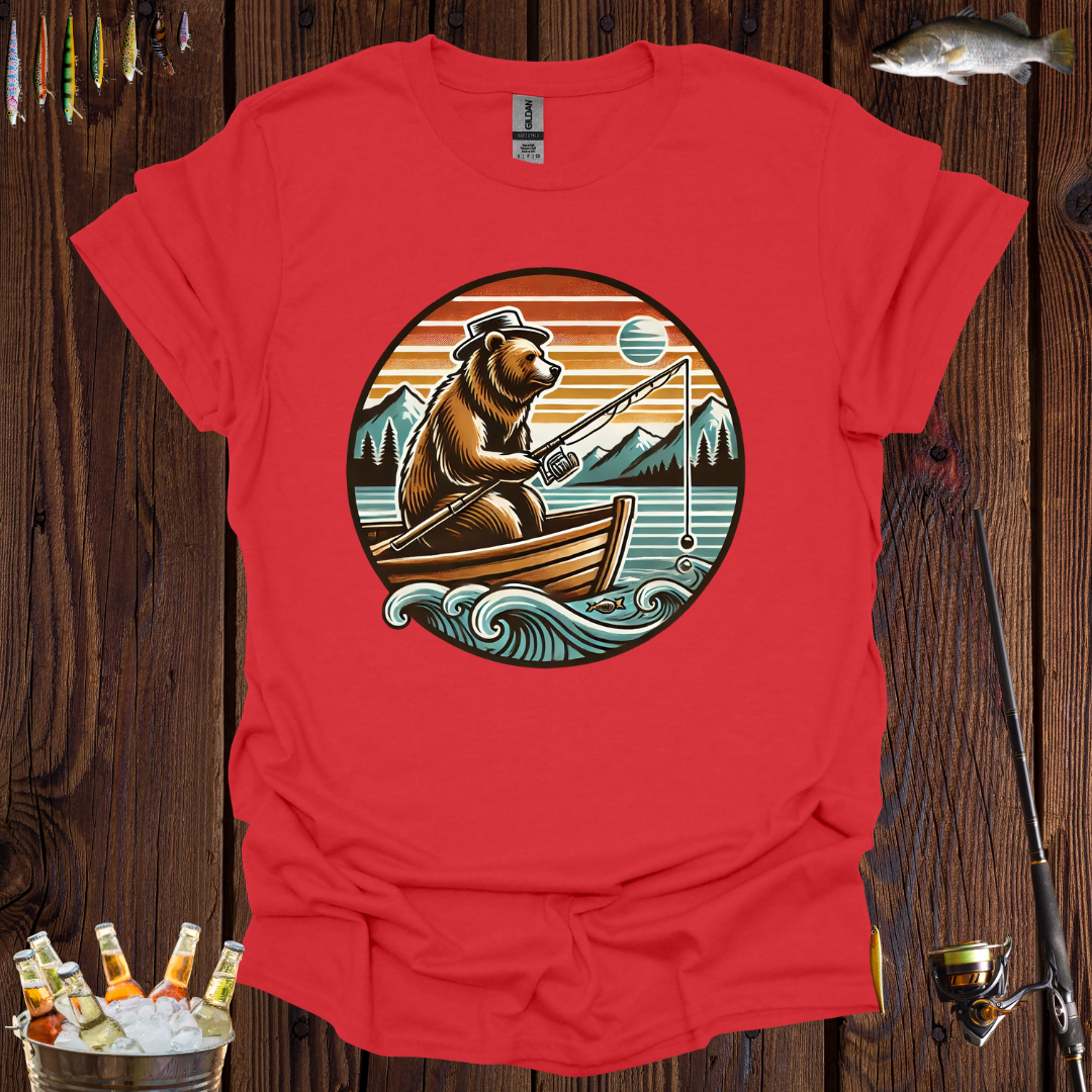 Grizzy Bear Fishing T-Shirt