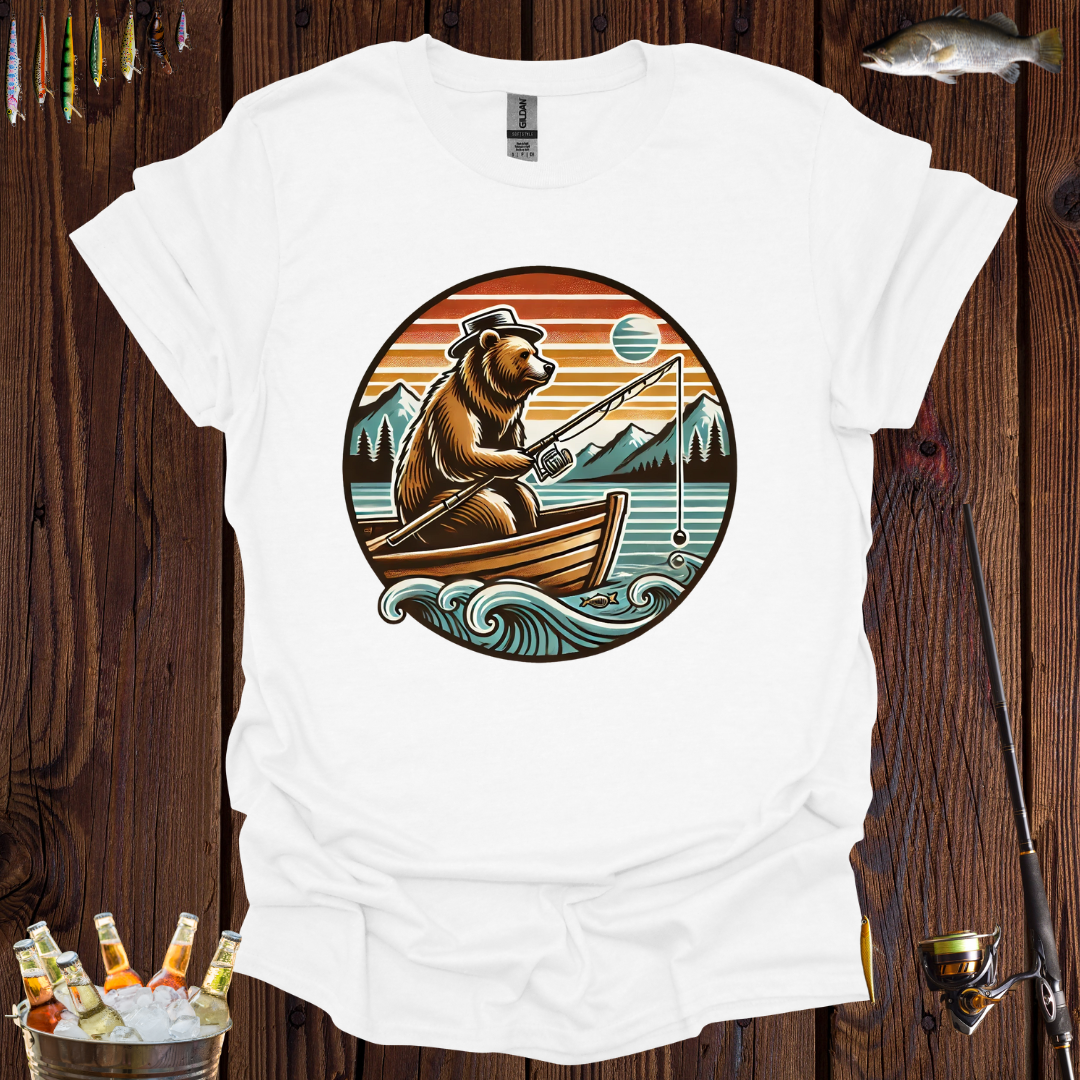 Grizzy Bear Fishing T-Shirt