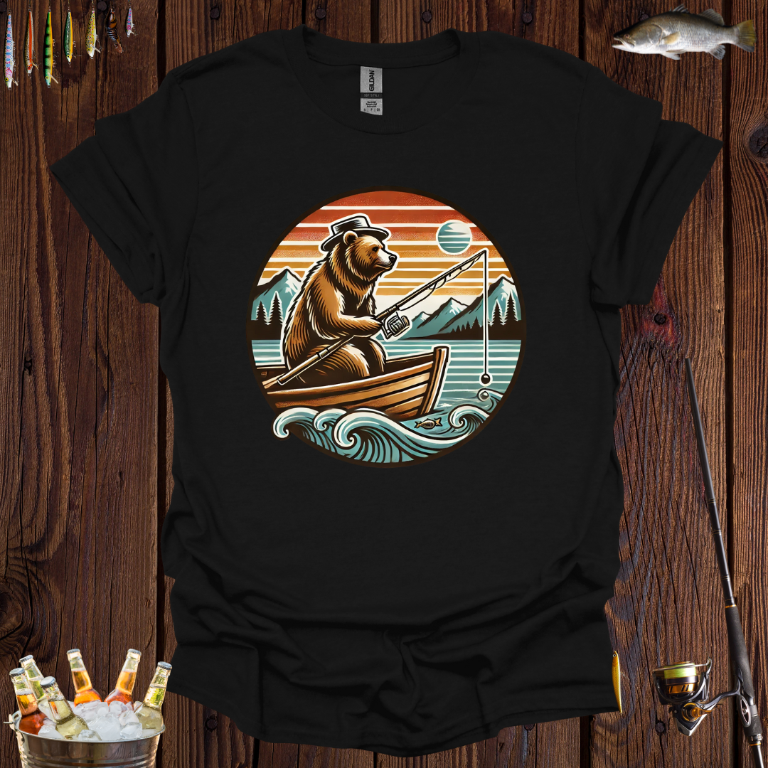 Grizzy Bear Fishing T-Shirt