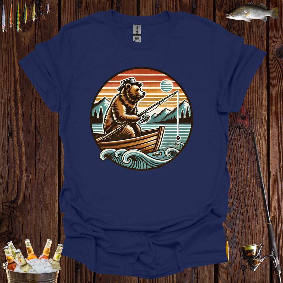 Grizzy Bear Fishing T-Shirt