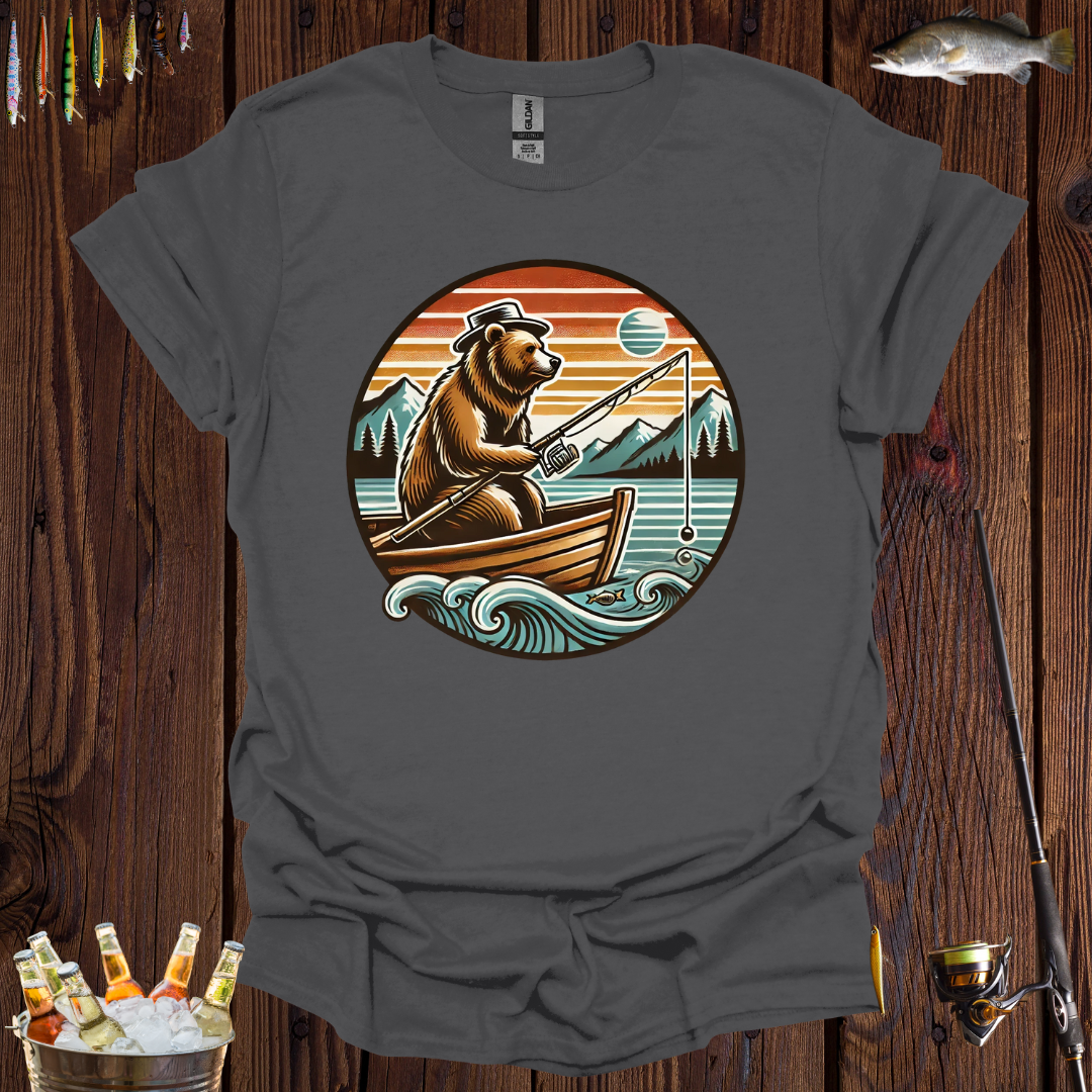 Grizzy Bear Fishing T-Shirt