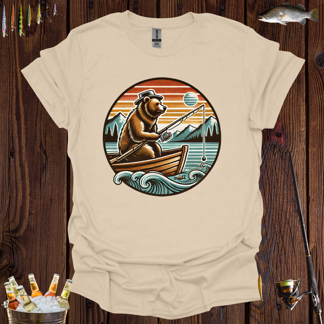 Grizzy Bear Fishing T-Shirt