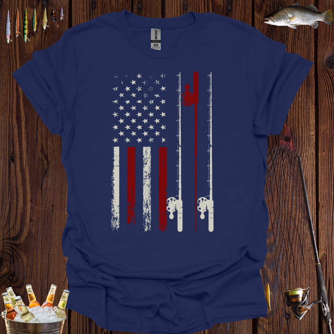 Vintage Fishing Flag T-Shirt -