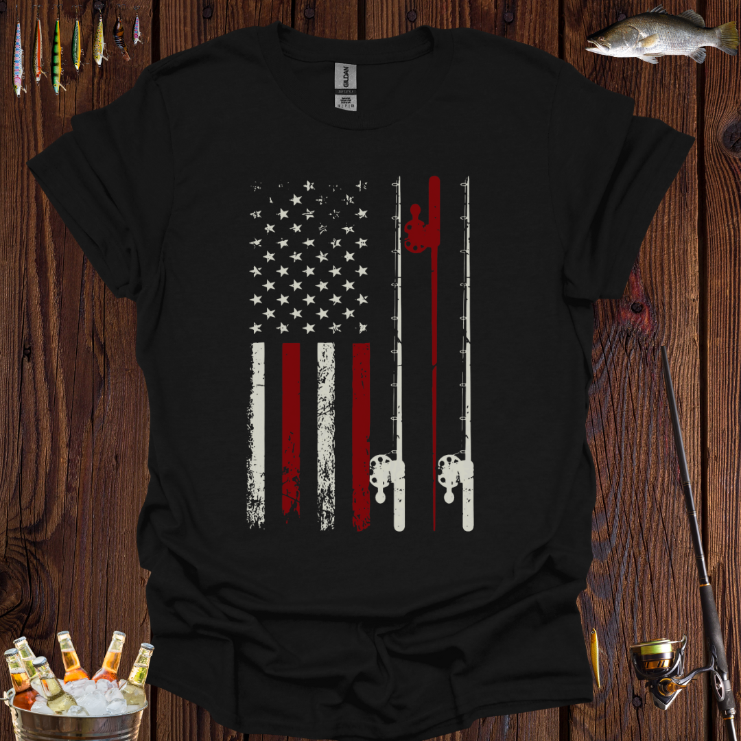 Vintage Fishing Flag T-Shirt -