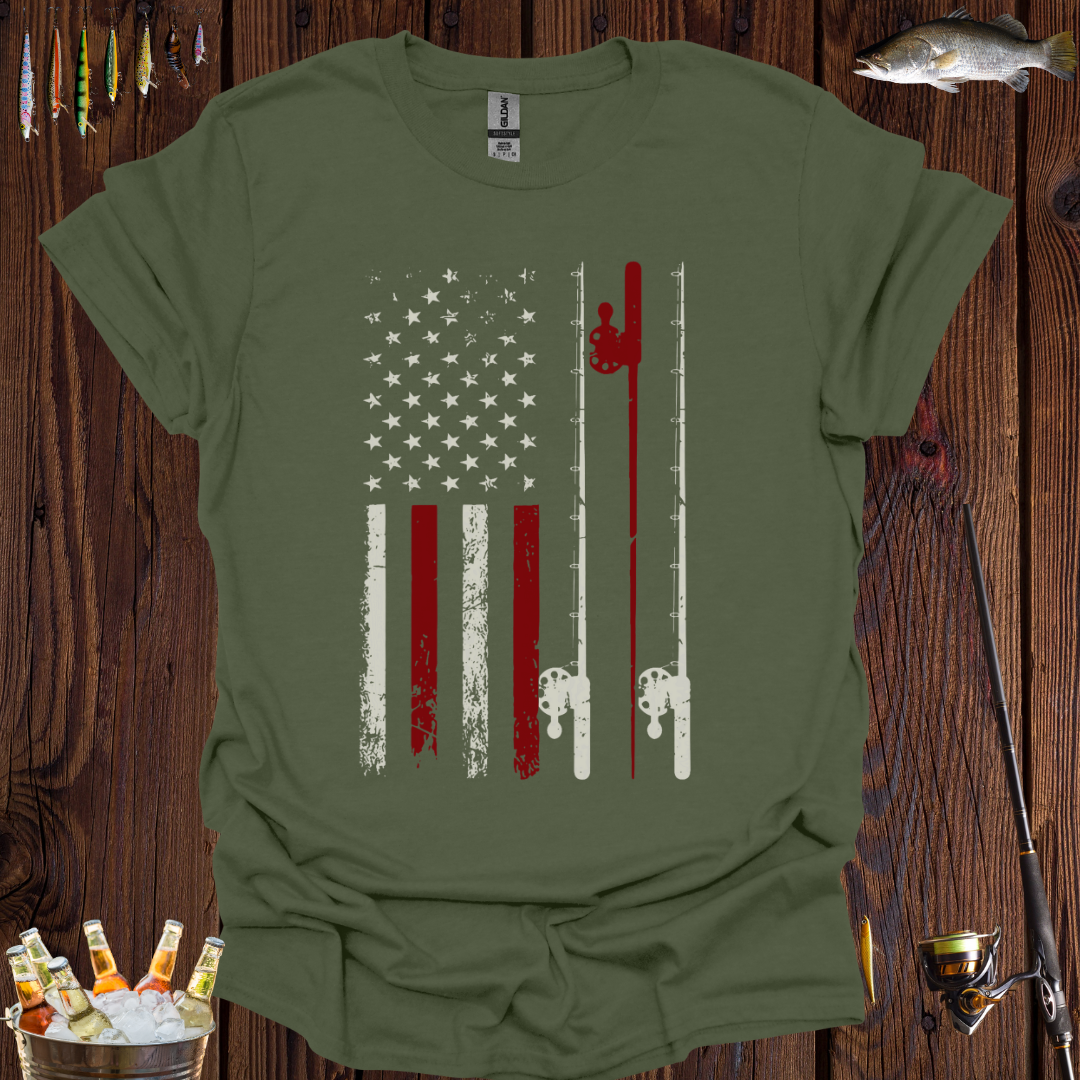 Vintage Fishing Flag T-Shirt -