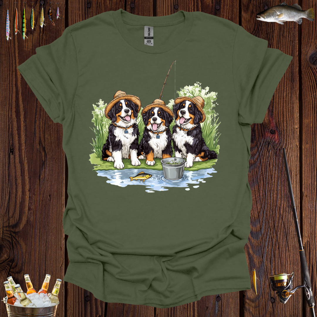 Fishing Dogs T-Shirt
