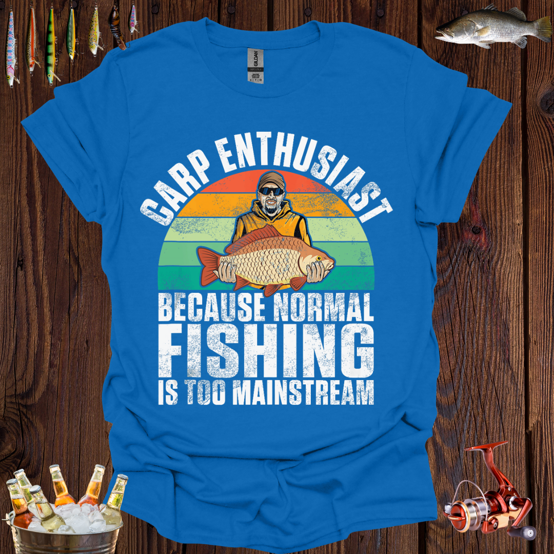 Carp Enthusiast Fishing T-Shirt