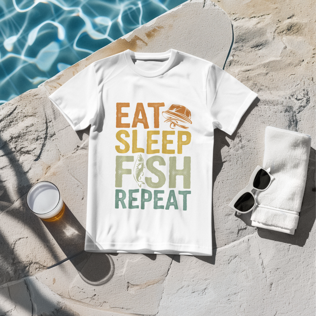 Eat Sleep Fish Repeat T-Shirt