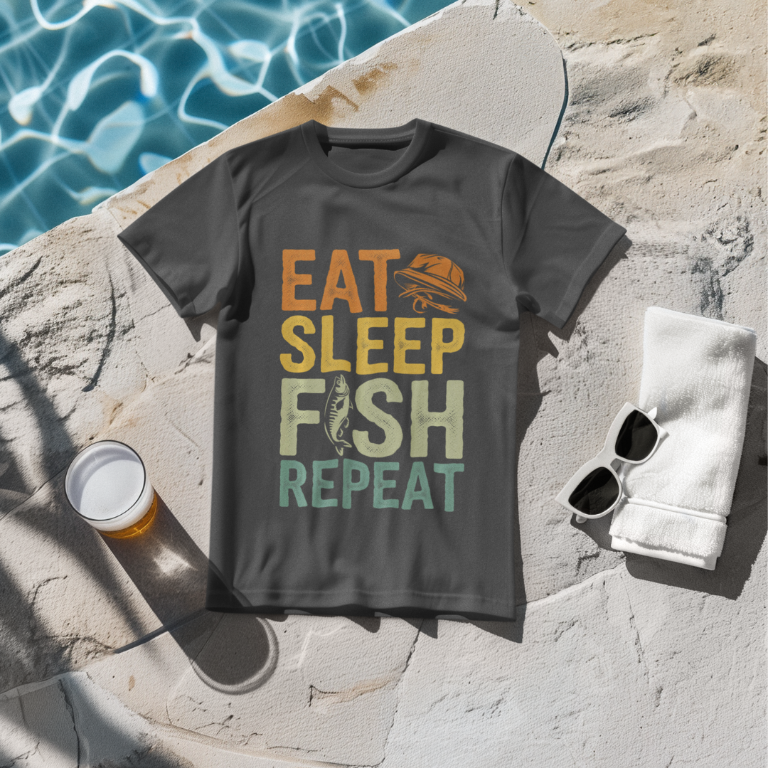 Eat Sleep Fish Repeat T-Shirt