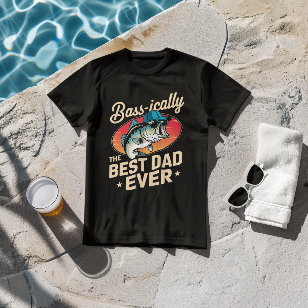 Bass-ically The Best Dad Ever T-Shirt -