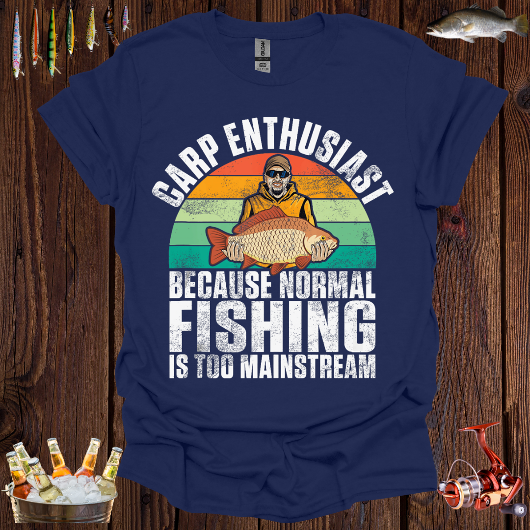 Carp Enthusiast Fishing T-Shirt