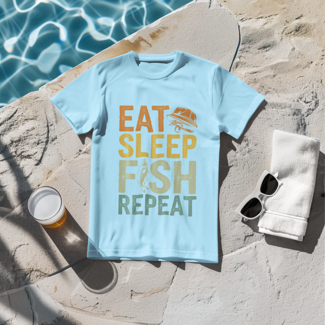 Eat Sleep Fish Repeat T-Shirt