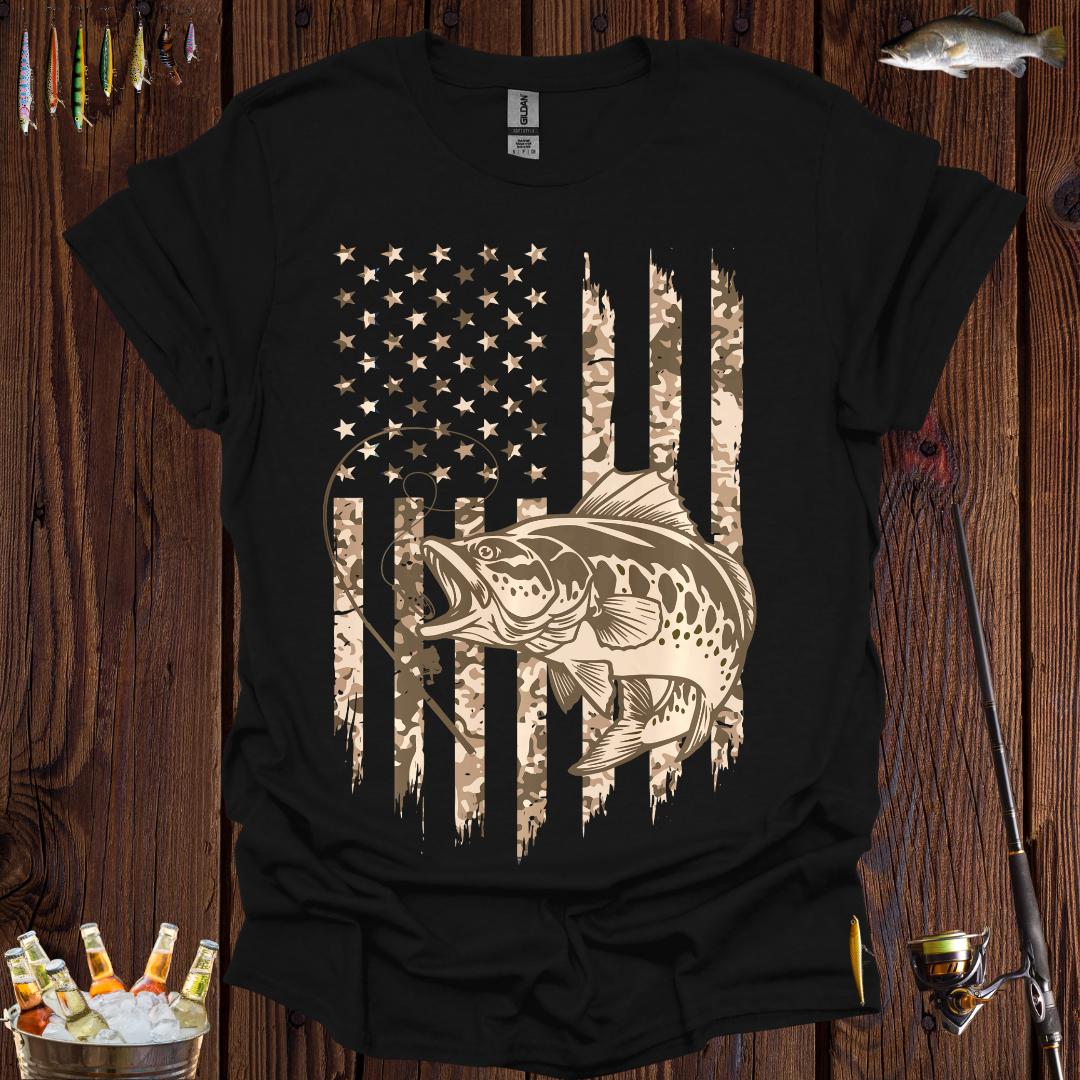 Patriotic Fishing T-Shirt