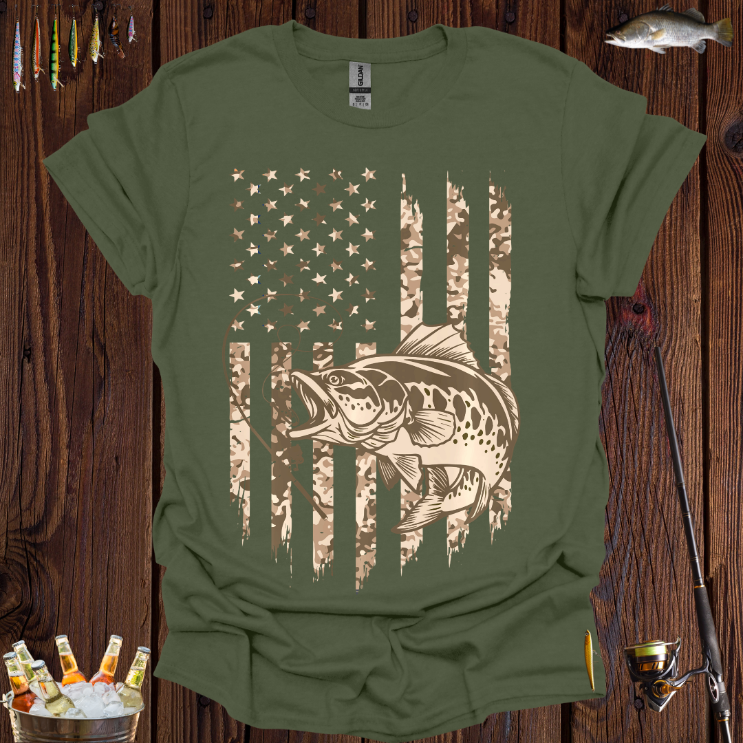 Patriotic Fishing T-Shirt