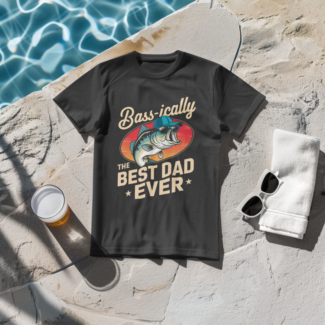 Bass-ically The Best Dad Ever T-Shirt -