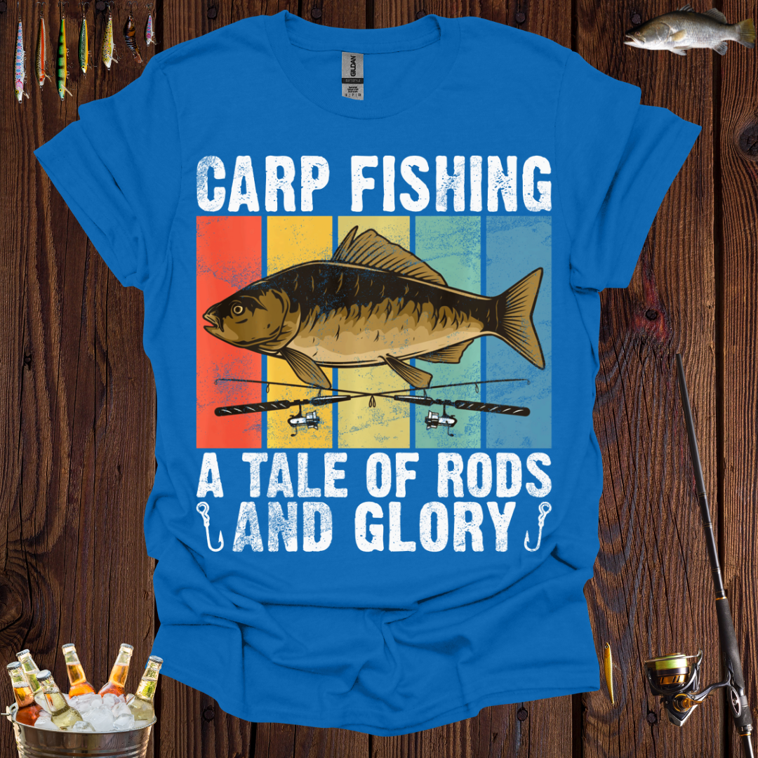 Carp Fishing A Tale of Rods and Glory T-Shirt