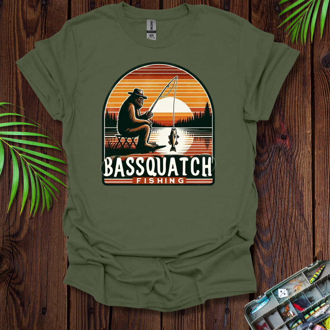 Bassquatch Fishing T-Shirt