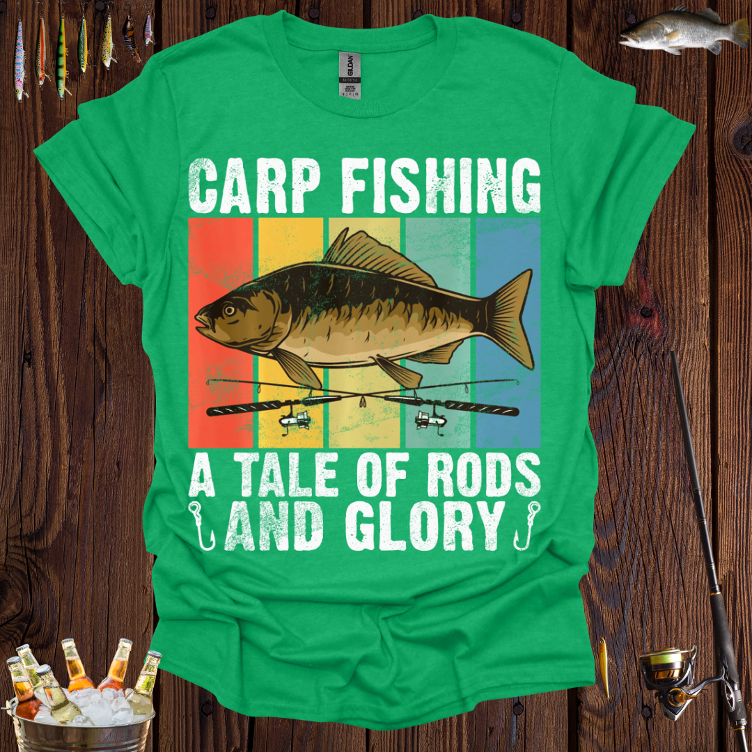 Carp Fishing A Tale of Rods and Glory T-Shirt