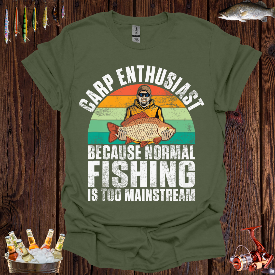 Carp Enthusiast Fishing T-Shirt