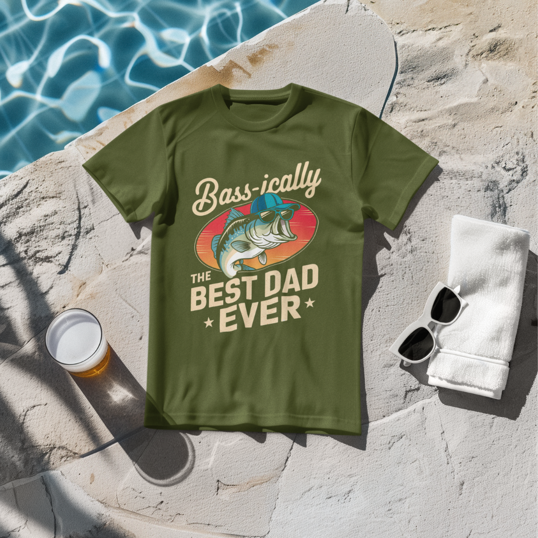 Bass-ically The Best Dad Ever T-Shirt -