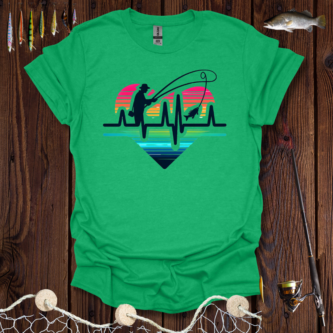 Fisherman HeartBeat T-Shirt