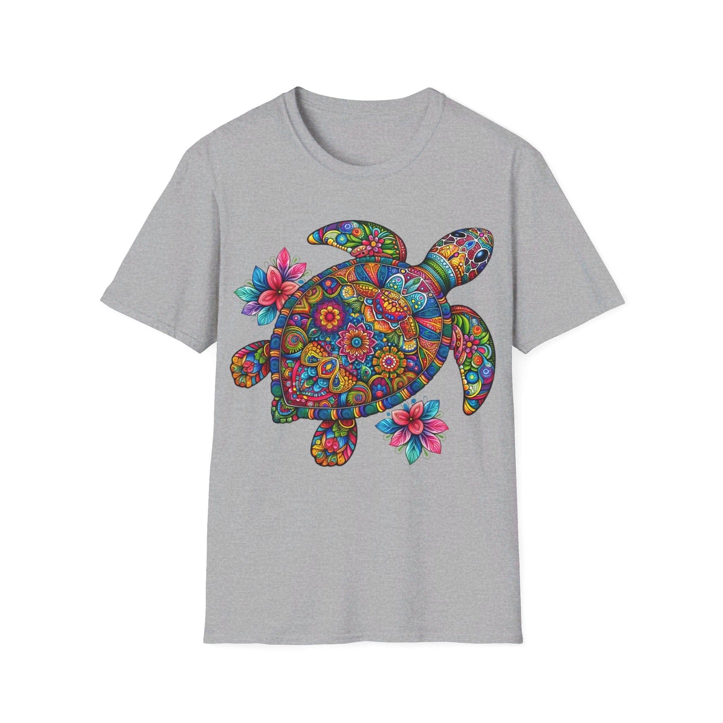 Rainbow Flower Turtle T-Shirt