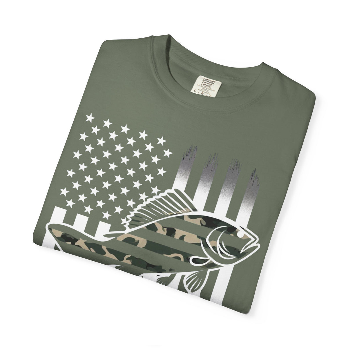 Camo Bass Flag T-Shirt