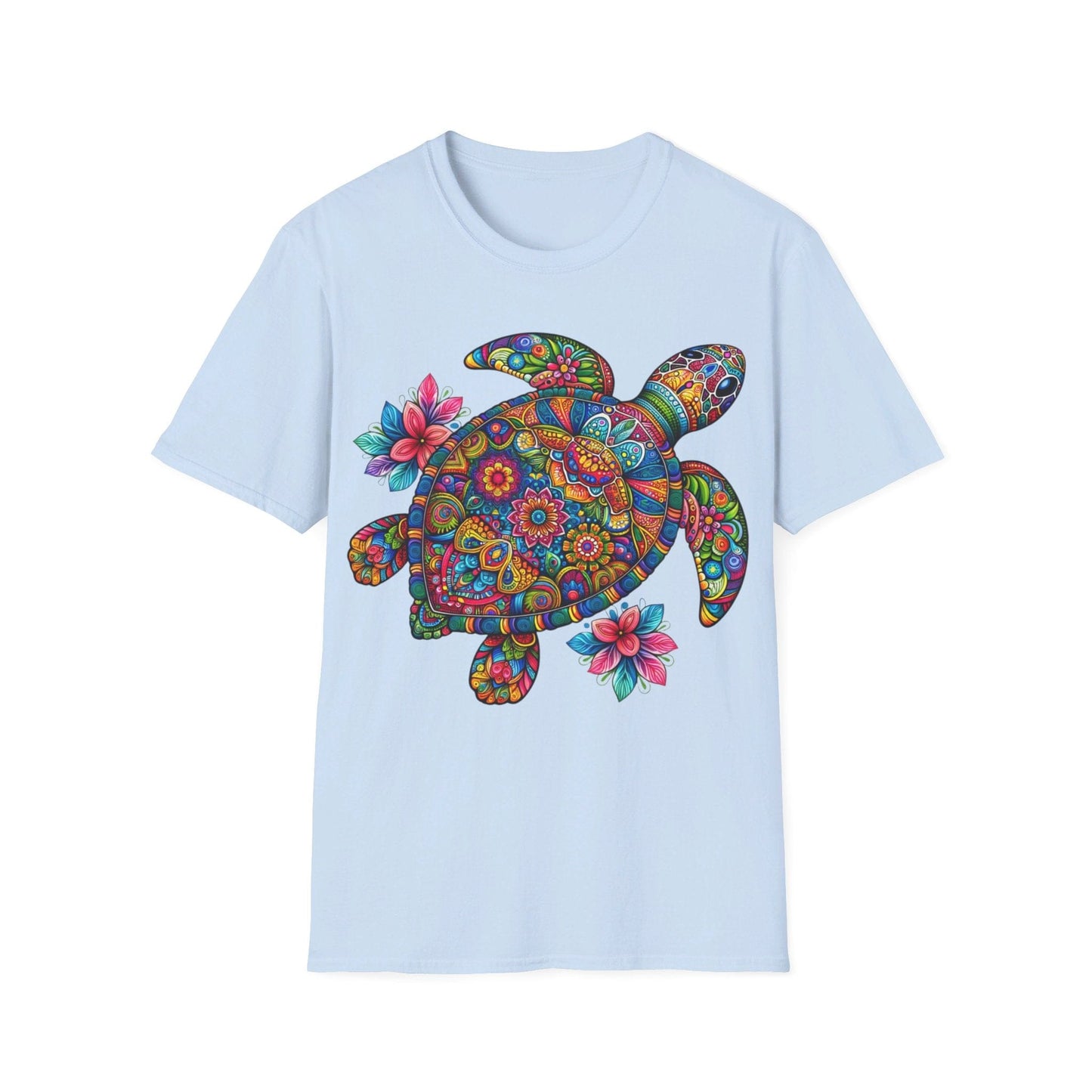 Rainbow Flower Turtle T-Shirt