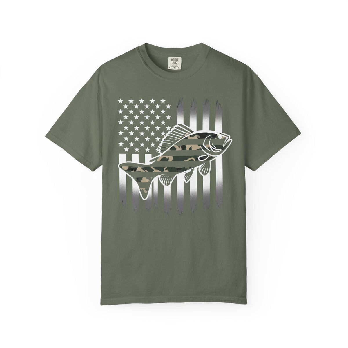 Camo Bass Flag T-Shirt