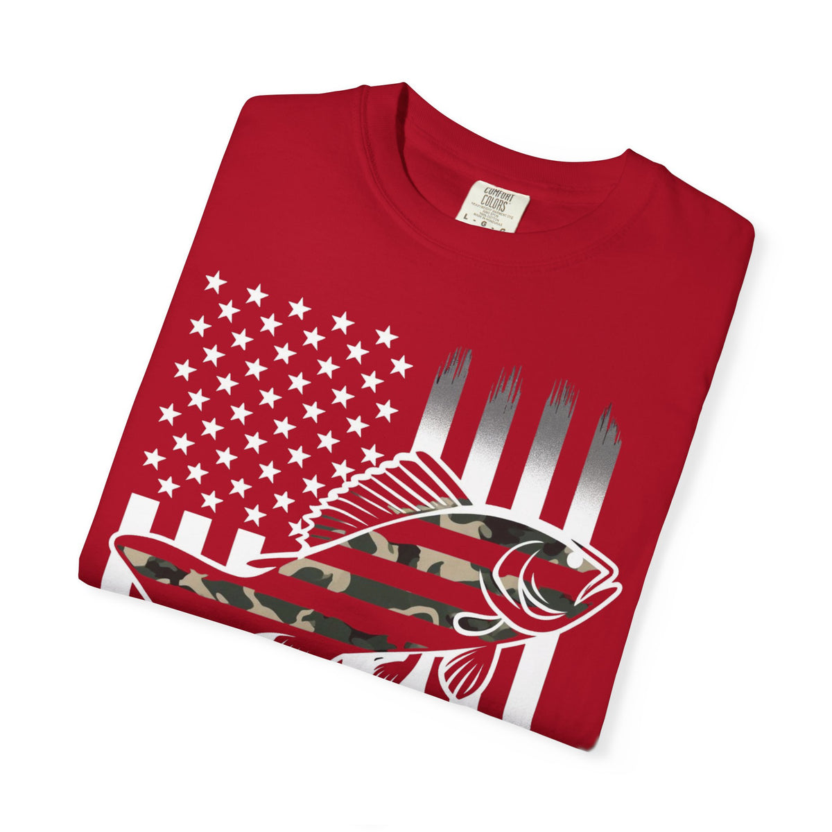 Camo Bass Flag T-Shirt