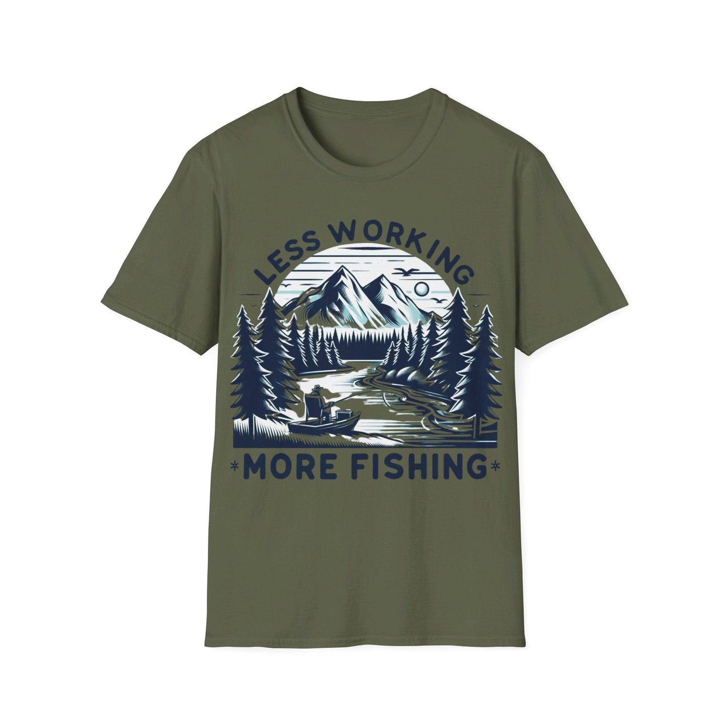 Less Working More Fishing T-Shirt