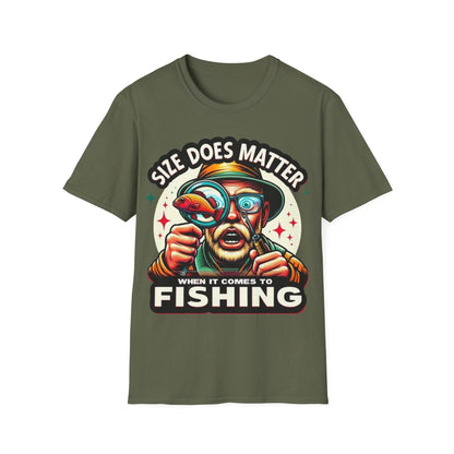 Size Does Matter When It Comes To Fishing T-Shirt