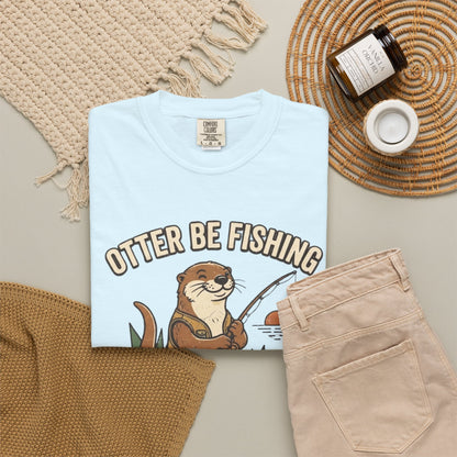Otter Be Fishing T-Shirt — Cute Fishing Otter Graphic Tee