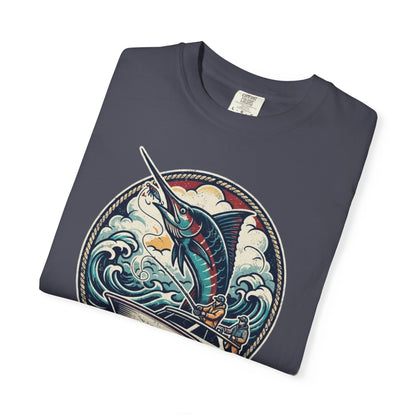 Marlin Wave T-Shirt — Vintage Ocean Fishing Graphic Tee