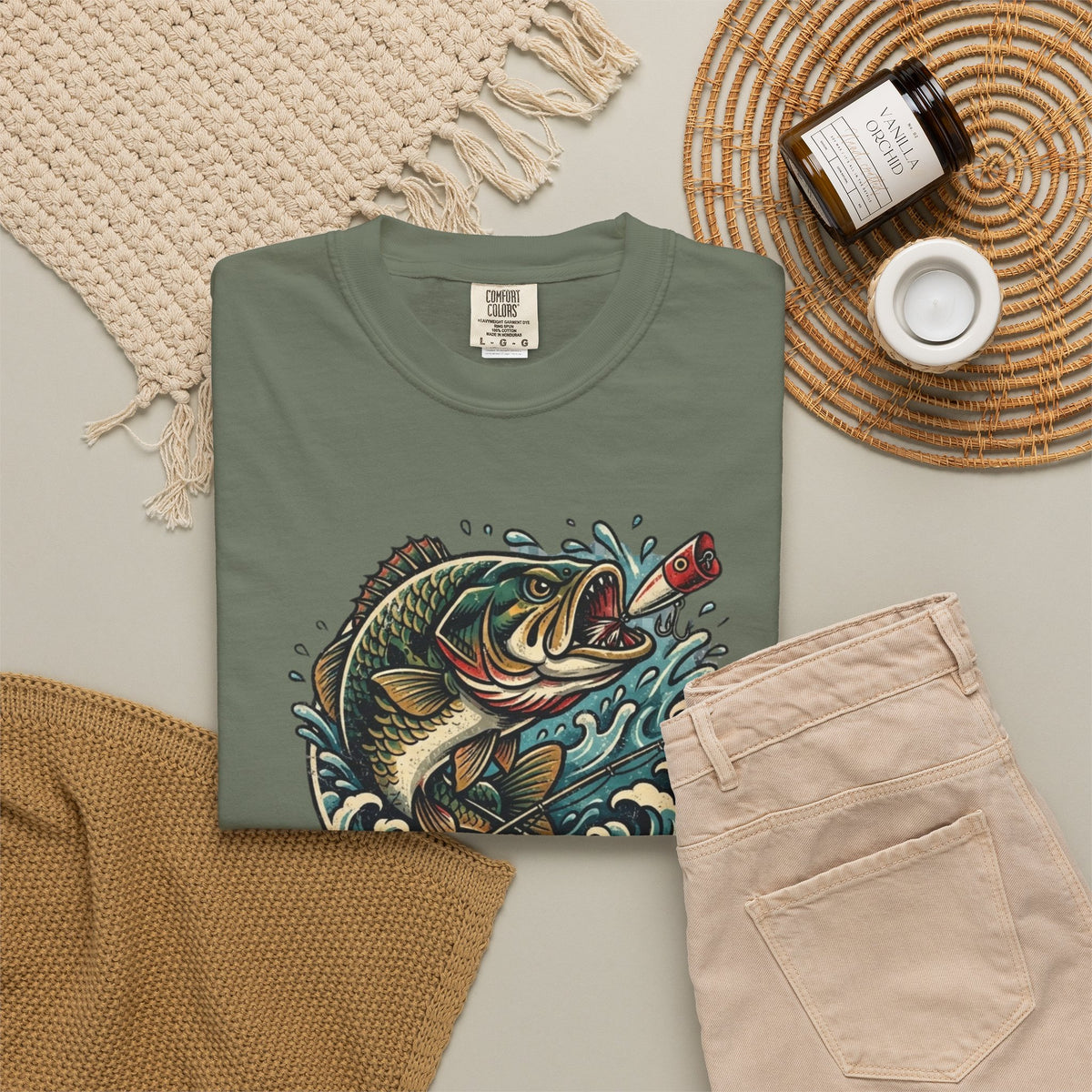 Fishing Bass T-Shirt — Largemouth Bass Graphic Tee