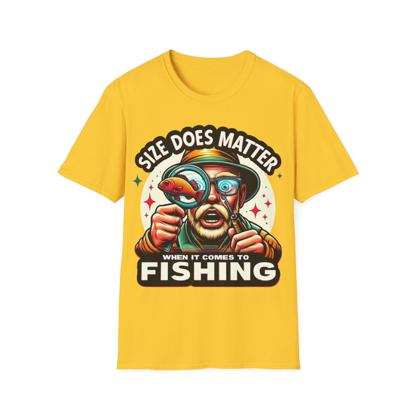 Size Does Matter When It Comes To Fishing T-Shirt