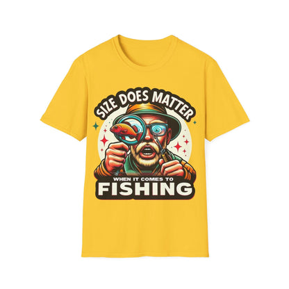 Size Does Matter When It Comes To Fishing T-Shirt