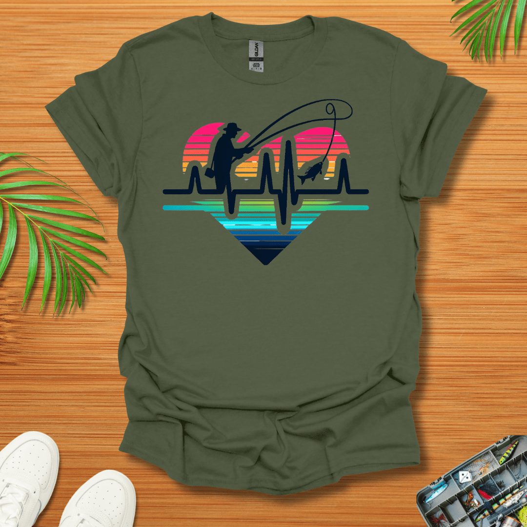 Fisherman HeartBeat T-Shirt