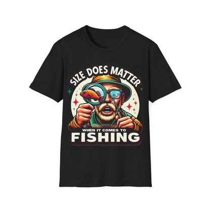 Size Does Matter When It Comes To Fishing T-Shirt