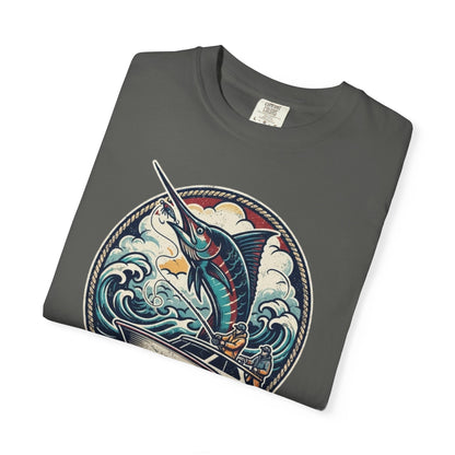 Marlin Wave T-Shirt — Vintage Ocean Fishing Graphic Tee