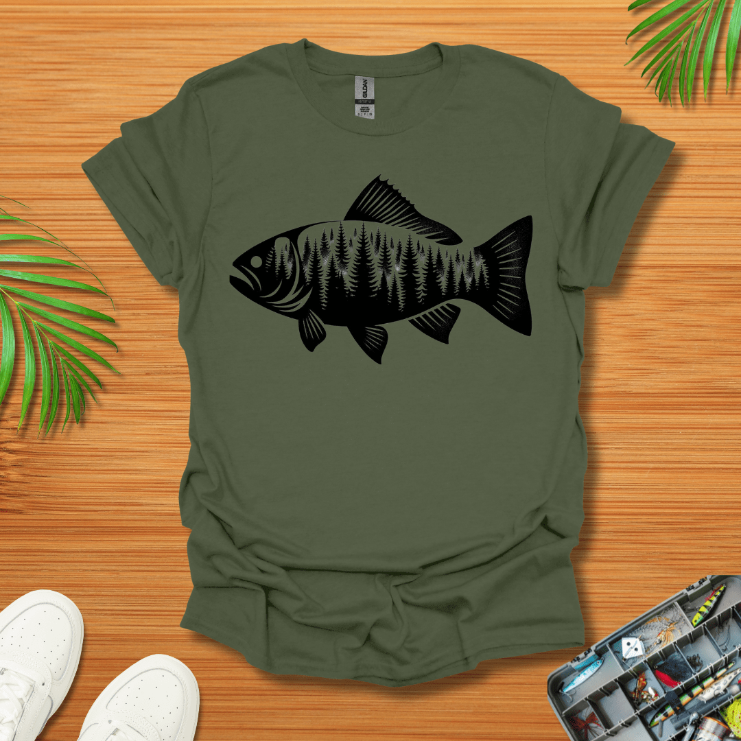 Fish Forest Silhouette T-Shirt