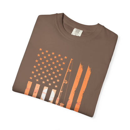 American Flag Beach T-Shirt