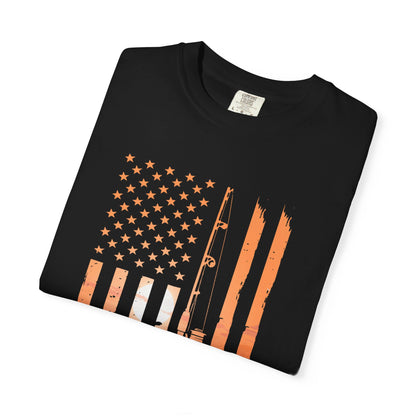 American Flag Beach T-Shirt
