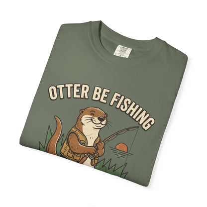 Otter Be Fishing T-Shirt — Cute Fishing Otter Graphic Tee