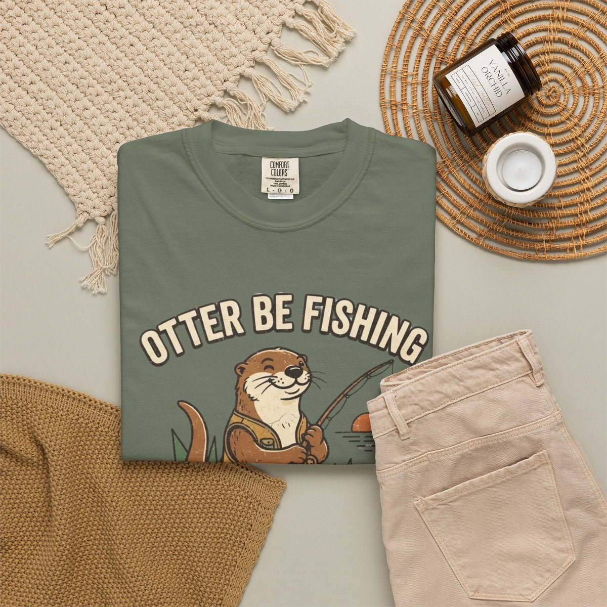 Otter Be Fishing T-Shirt — Cute Fishing Otter Graphic Tee