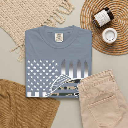 Camo Bass Flag T-Shirt