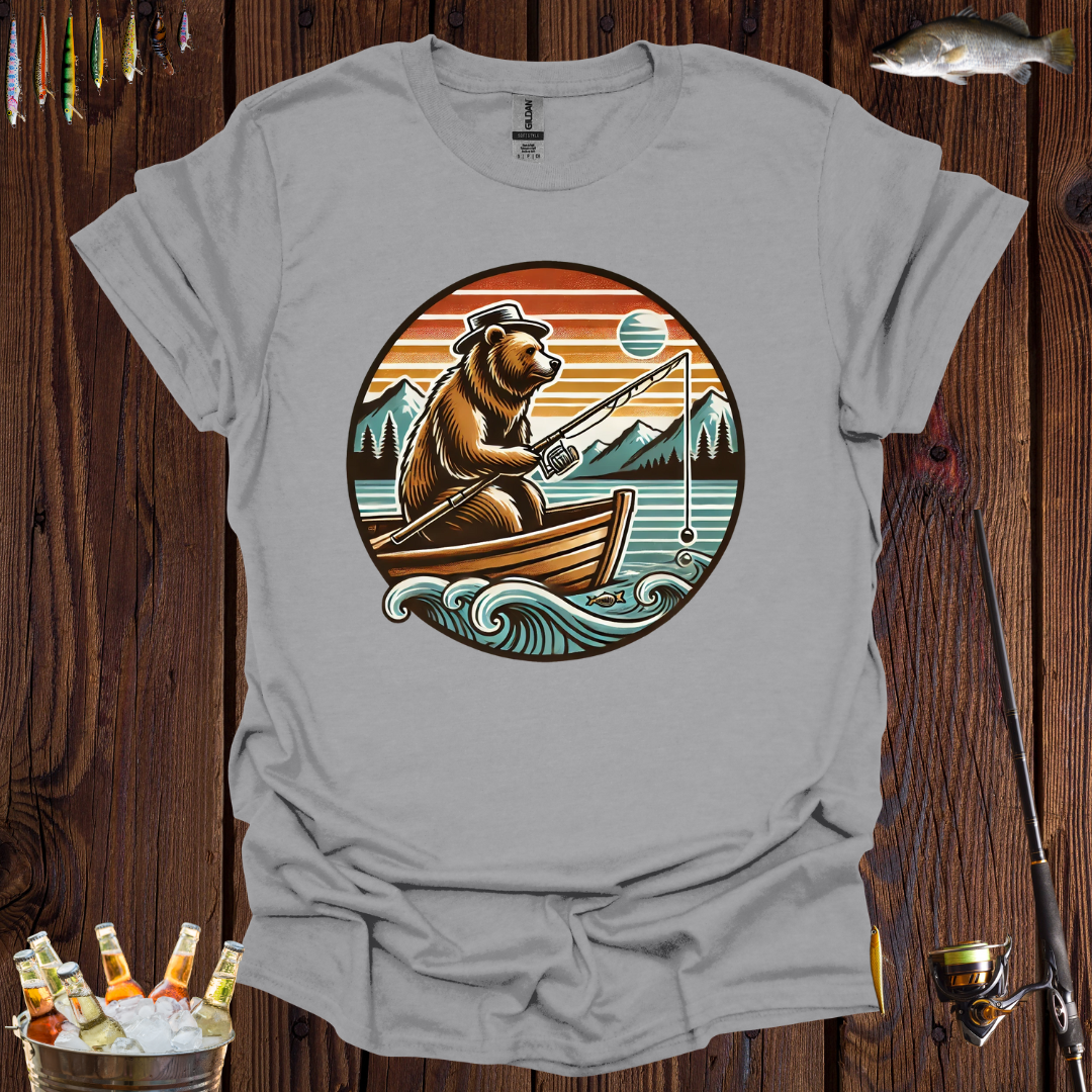Grizzy Bear Fishing T-Shirt